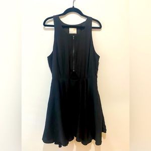 Line & Dot black razorback dress with small cutout